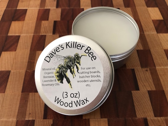 Dave's Killer Bee Wood Wax, Cutting Board and Butcher Block Conditioner