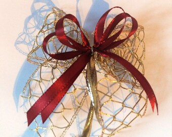 10 Weihnachtsschleifen Christbaumschmuck Schleifen Geschenke Weihnachten WS1748