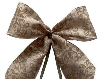 Christmas bows gifts Christmas WS2346 in a set of 10 - cream, beige, ivory