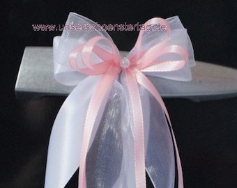 SPECIAL OFFER ** 2 antenna bows decorative bow car decoration wedding SCH0086 pink