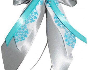 Silver Christmas LoopS Bows Gifts Christmas WS2018 in Set of 10