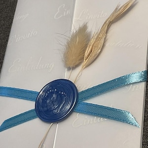 10 convites cartões de convite casamento batismo comunhão confirmação KD001 DIY