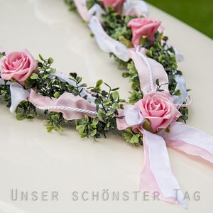 Guirnalda decorativa para coche "Ivy" AU0004 - rosa