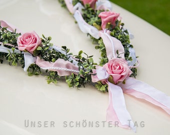 Autoschmuck Girlande " Ivy " AU0004 - rosa