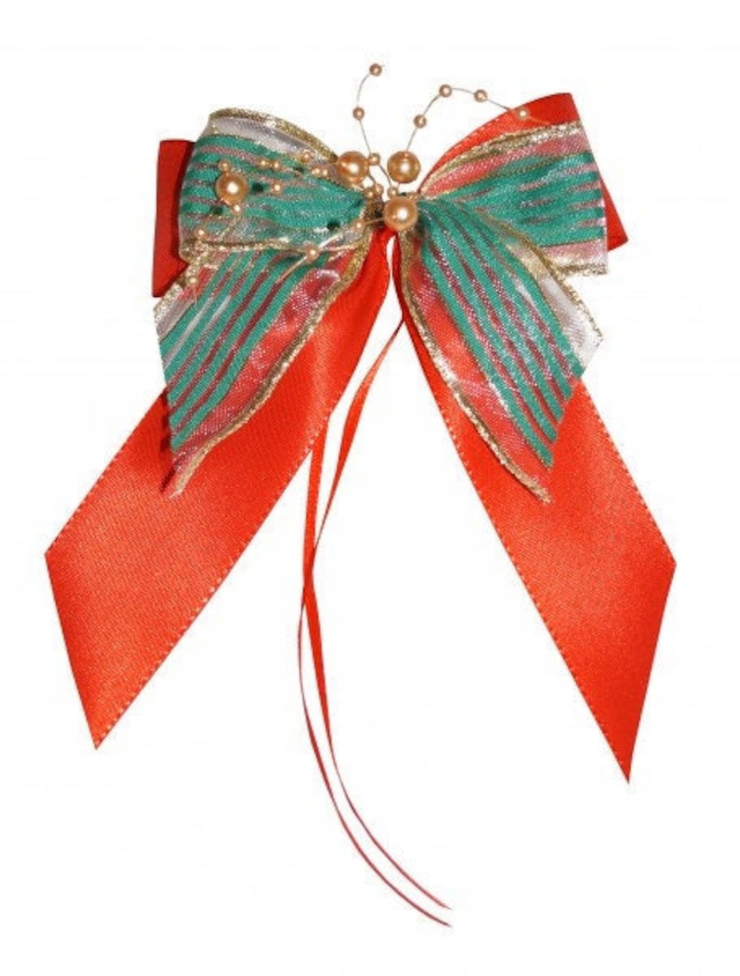 10 Christmas Bows Christmas Tree Decoration Bows Gifts Etsy