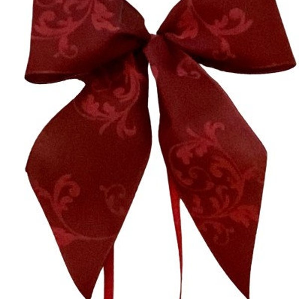 Christmas bows gifts Christmas WS2339 in a set of 10 - burgundy, wine red