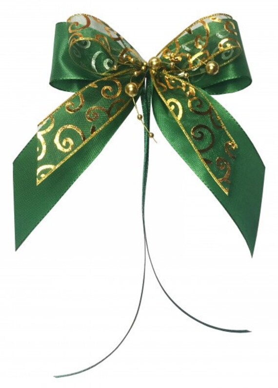Silver Christmas LoopS Bows Gifts Christmas WS2018 in Set of 10