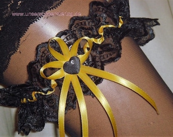 Garter Wedding Black Yellow SB005