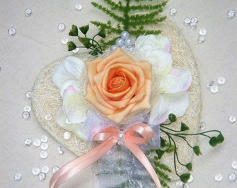 Table decoration apricot for wedding engagement communion TD0015