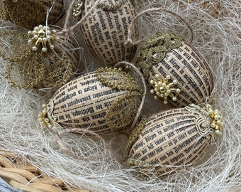 EASTER noble Easter eggs in vintage shabby chic style