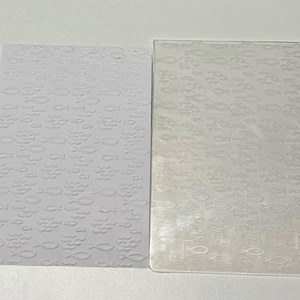 Plantilla de estampado de pez para diseño de tarjetas DIY - PRÄ001