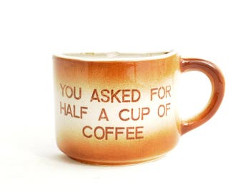 Half a cup of coffee | Etsy Half a cup of coffee | Etsy