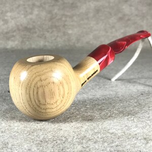 Hickory  Med Bent Tomato Tobacco Pipe DW1969