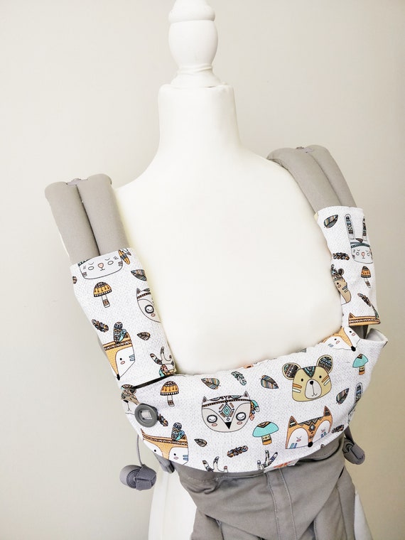 Made With Bamboo Fleece Dribble Bib Drool Cover Pads for Ergo 360 Original omni adapt Carrier animal Tribes Etsy