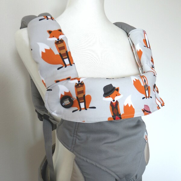 Gemaakt met Bamboe Fleece Dribble slabbetje / Kwijl Cover Pads Voor Ergo 360 originele / Omni / Adapt Carrier-Foxy houndstooth