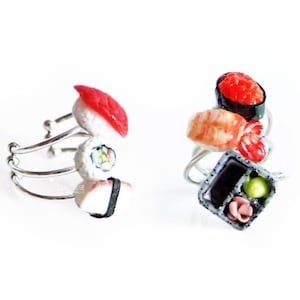 1PC Sushi Ring, Nigiri Sushi Rolls, Stackable Rings For Women, Japanese Jewelry, Unique Statement Jewelry, Minimalist, Best Friend Gift Idea