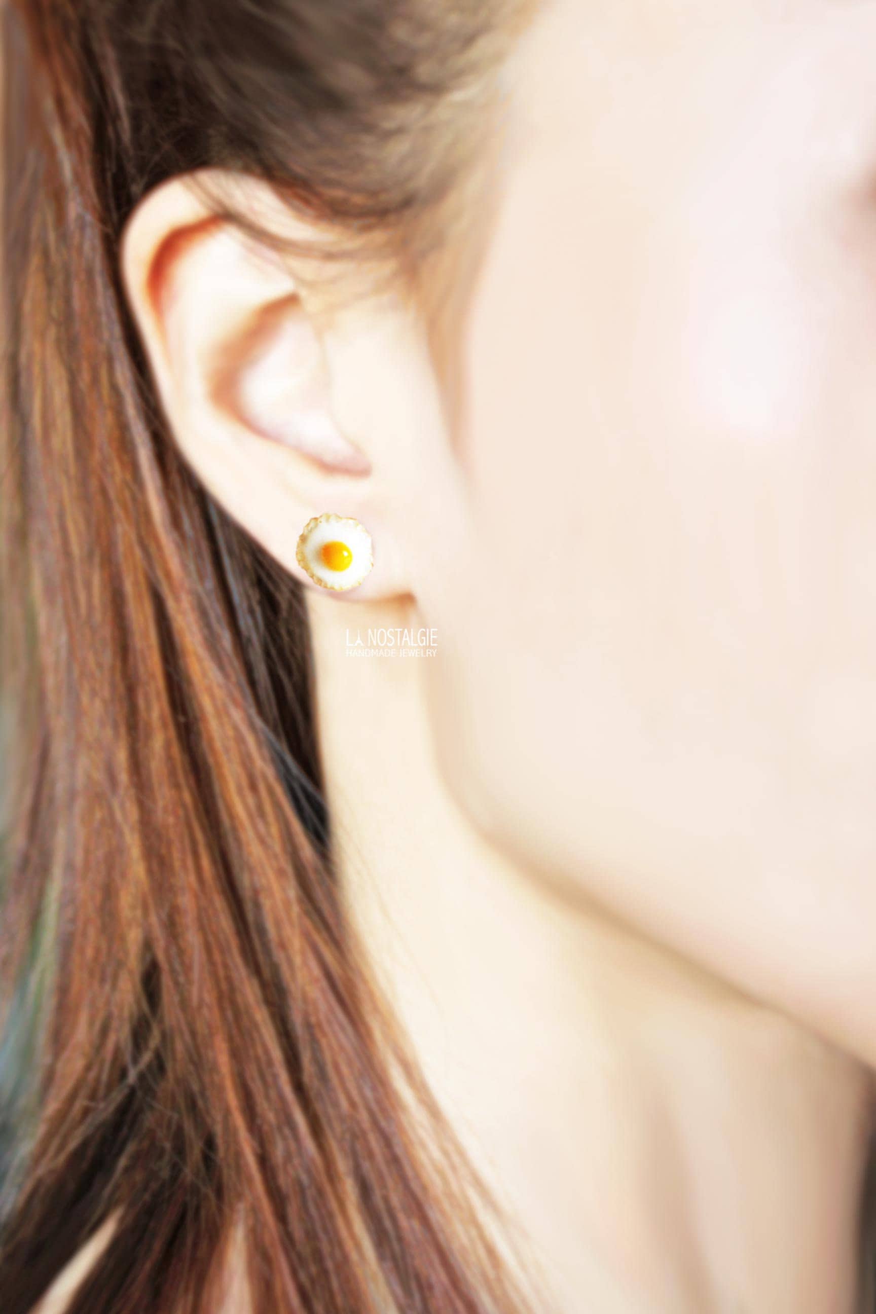 Fried Egg Earrings main image 1