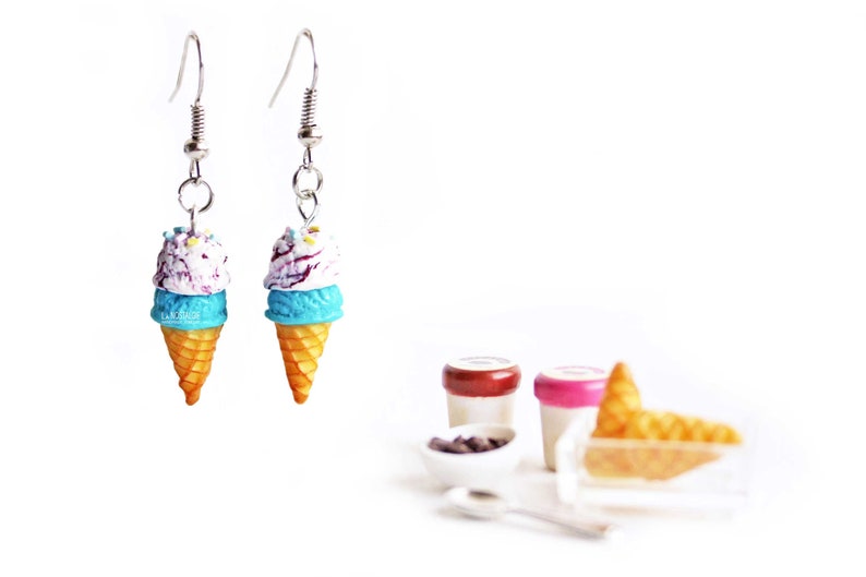 Ice Cream Beach Earrings Dangle Mint Green Chocolate Girls Summer Jewelry Trends Birthday Gifts image 7