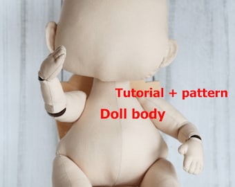 Cloth Doll Pattern: 18" Poseable Doll Body Tutorial (PDF)
