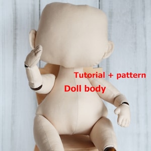 Bambola di stoffa 18 in modelli PDF Tutorial e cartamodello bambola Modello per realizzare una bambola di stoffa Realizza la bambola di stoffa