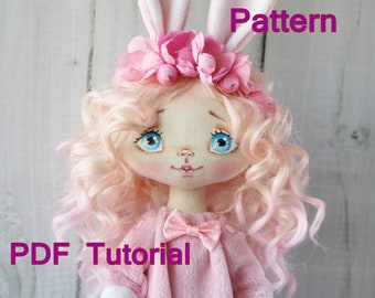 Doll making Tutorial + pattern PDF Cloth doll
