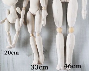 Craft Doll Body Premium Quality Blank Canvas for Doll Making