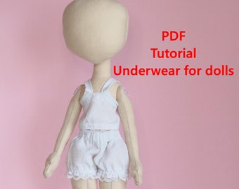 PDF Tutorial Underwear for dolls 12in/32cm