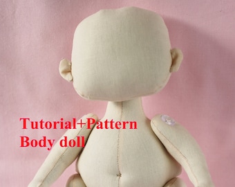 Cloth Doll PDF Tutorial: 11" Baby Rag Doll Sewing Pattern