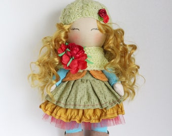 One-of-a-Kind Interior Cloth Art Doll