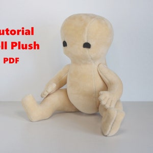 Human Doll Plush 24cm/9.4in PDF Sewing Pattern