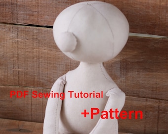 Molde para boneca de pano primitiva, faça você mesmo sua boneca de pano (tutorial em PDF)
