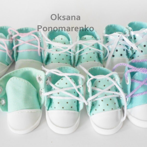 PDF Tutorial pattern sneakers for doll. Pattern of shoes for dolls. Shoes for doll