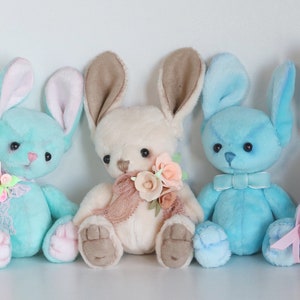 Bunny for daughter. Toy plush rabbit. Cute bunny. Toy rabbit soft