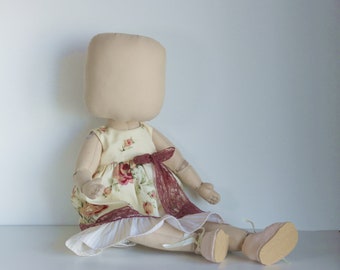 Poupée vierge 18.8in / 48cm Corps de poupée Poupée de départ pour artisans débutants