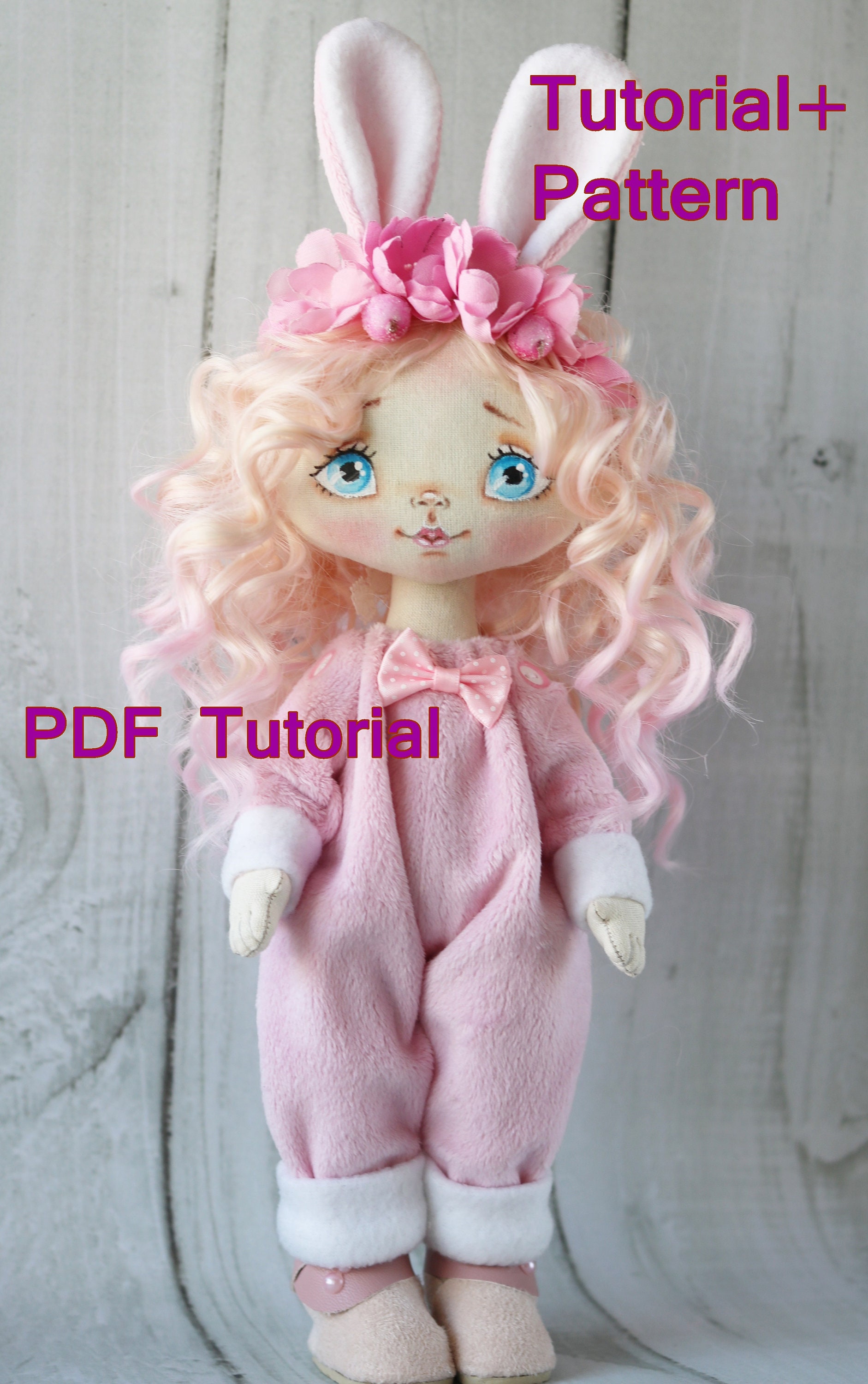 Doll Making Tutorial Pattern PDF Cloth Doll | Etsy