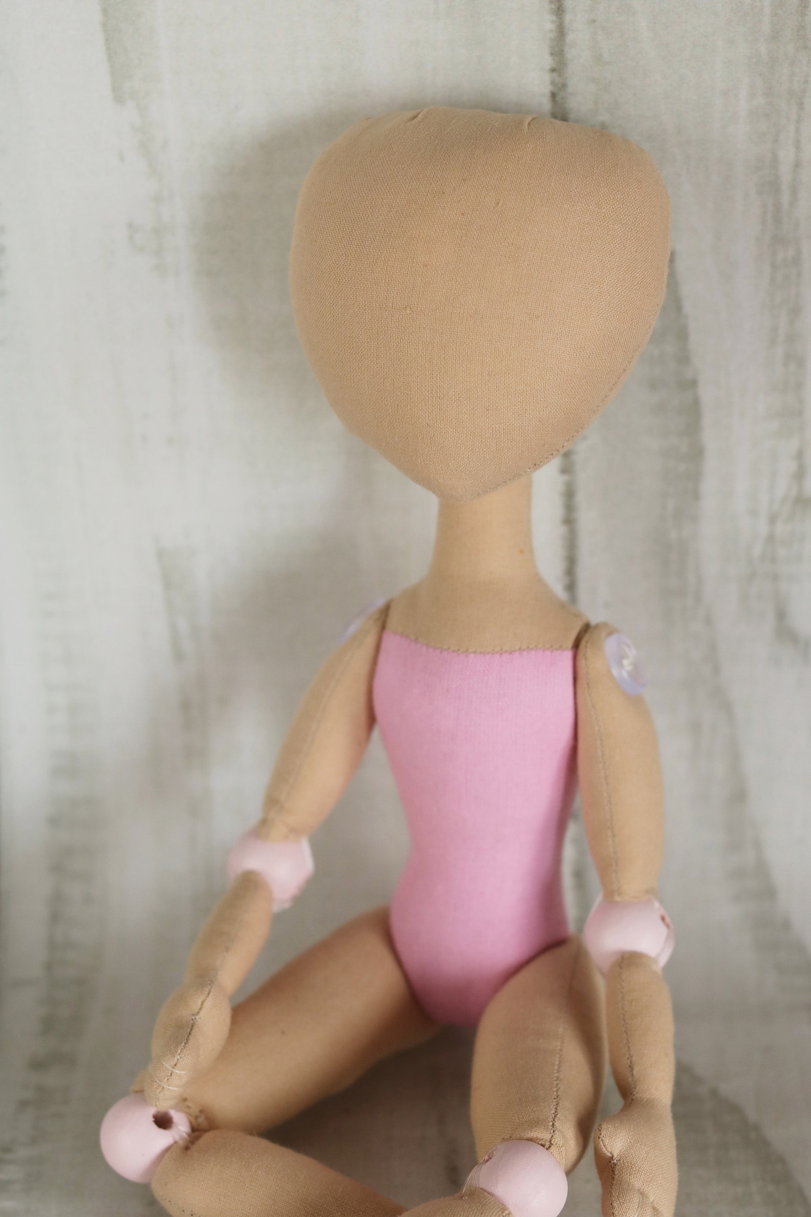 Doll body 33cm/12.9in. Doll making. Cloth doll body. Textile Etsy