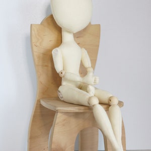 Corpo di bambola di stoffa 33 cm/13 pollici Bambola snodabile sferica vuota Realizzazione di bambole Forniture per bambole fatte a mano Artigianato tessile Corpo di bambola Corpo di bambola di pezza