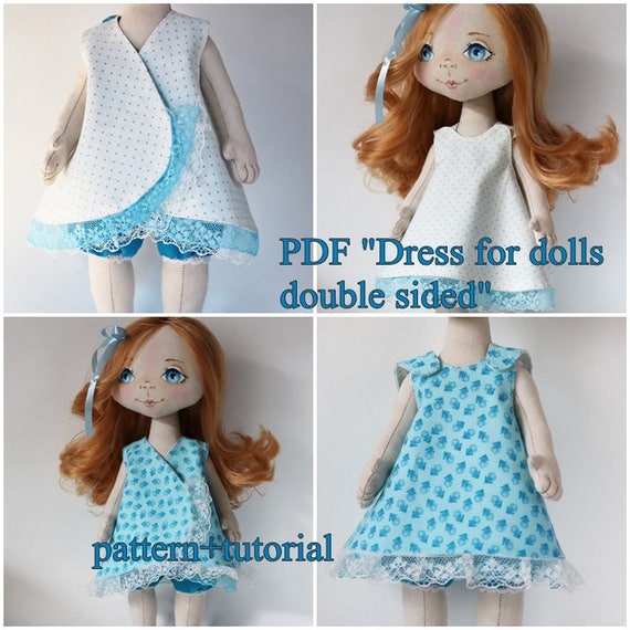 PDF dress for doll patterntutorial Cloth Doll Pattern PDF | Etsy