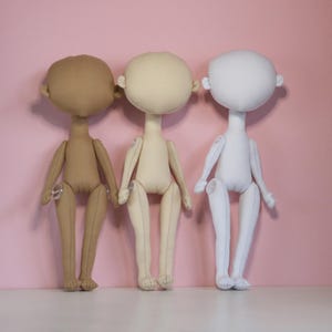 9in Blank Rag Doll Body: DIY Textile Doll Supply