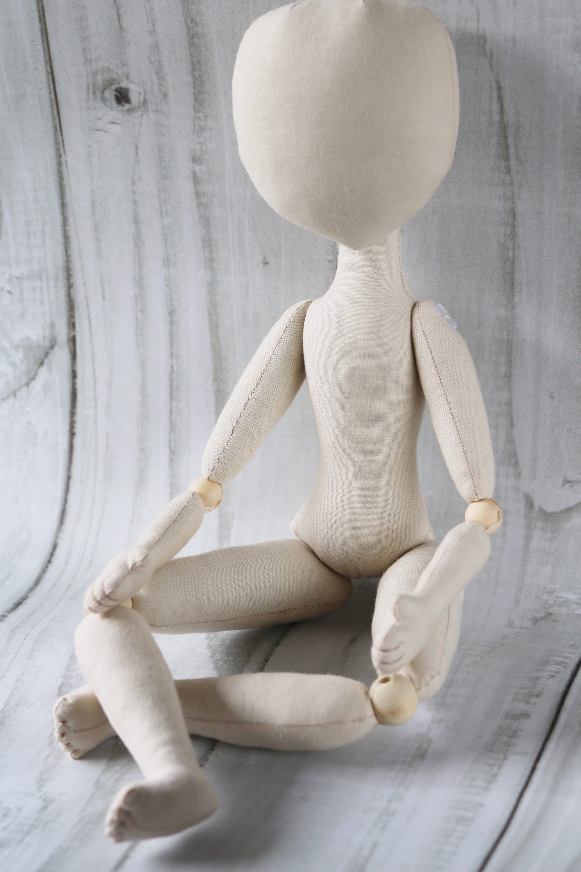 18in Soft Doll Body Sewing Pattern: Ragdoll, Cloth Doll (PDF Tutorial)