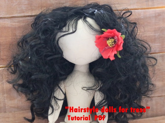 PDF Tutorial Hairstyle Dolls for Tress Make a Doll Doll Hair DIY Crafts 