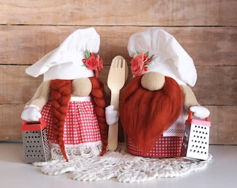 Handmade Chef Gnome: Kitchen Decor, Housewarming Gift