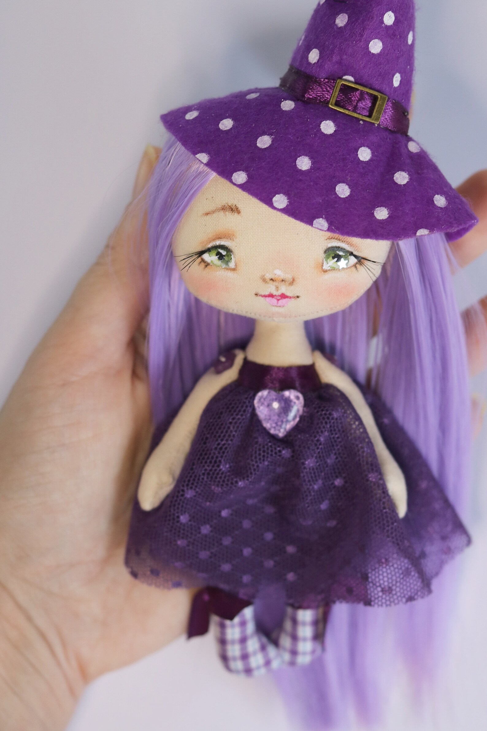 Witch Kitchen Doll Halloween Witch Doll Halloween Decor Little Etsy