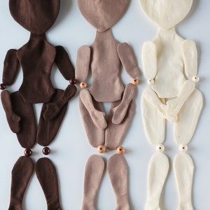 Blank Doll 13/18 in BODY DIY Doll bodies Rag doll Doll body Blank doll body Textile doll Handmade dolls Cloth doll body Craft image 3