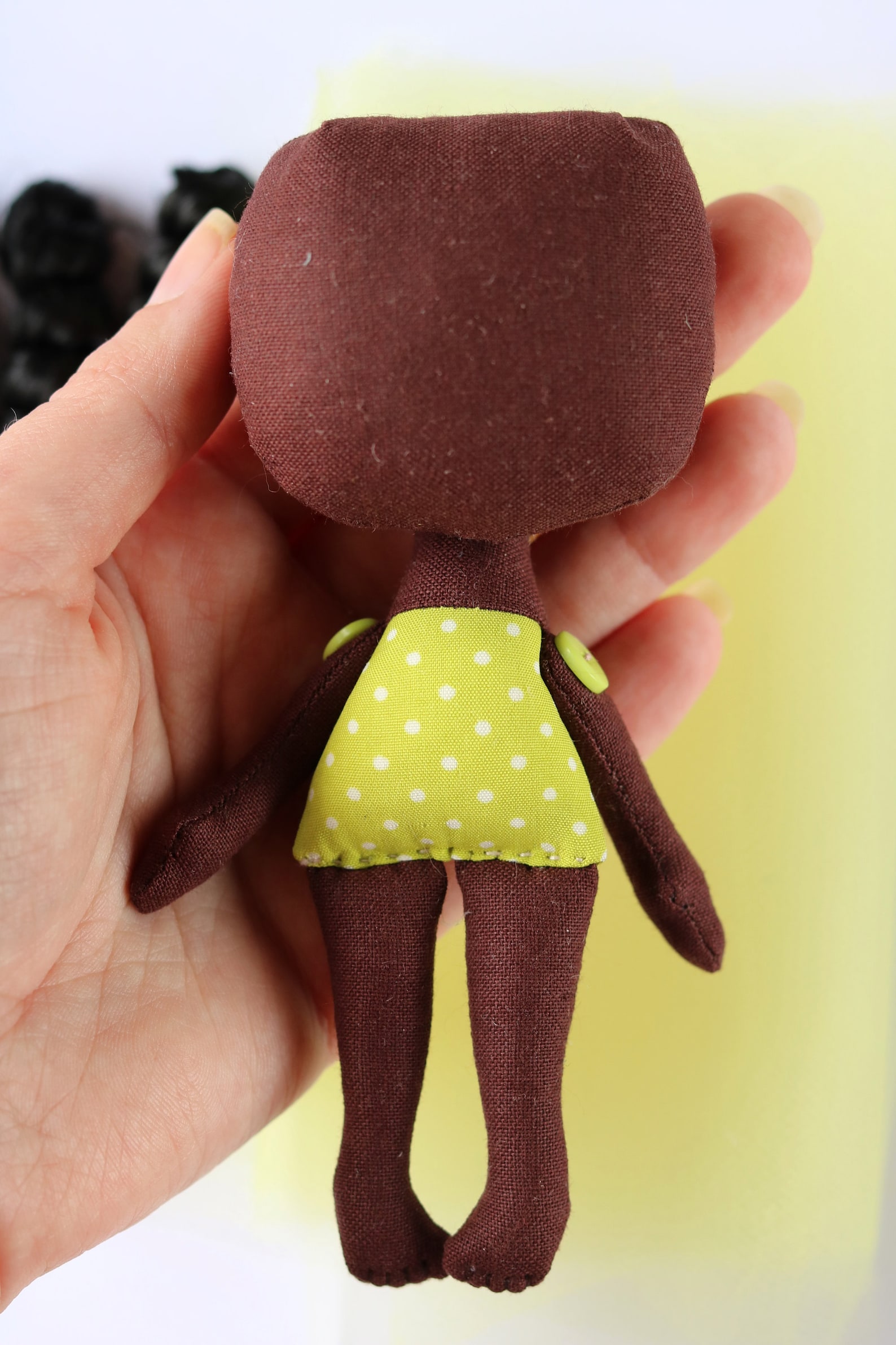 Doll making kit Textile mini doll Craft doll body Making doll Etsy