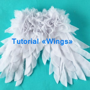 PDF Pattern Wings  instructions + pattern, Soft Doll PATTERN  Cloth Doll Pattern  Handmade wings Pattern of a doll For the doll Textile doll