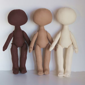 Body doll 10 in Body Imagination Doll bodies DIY rag doll Textile doll body of the doll Made of cloth