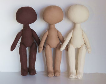 Body doll 10 in Body Imagination Doll bodies DIY rag doll Textile doll body of the doll Made of cloth