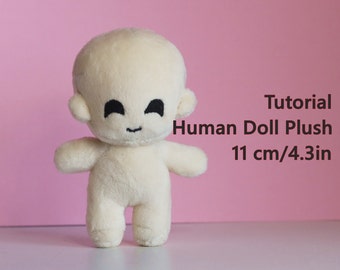 Human Doll Plush 11cm/4.3in PDF Sewing Pattern