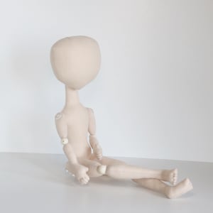 Blank doll body 33cm /13in, Doll body made of cloth, Unfinished doll without clothes